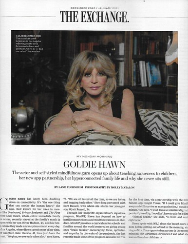 Wall Street Journal Magazine Regina King créateur de jardin mode Goldie Hawn. - Photo 5/6