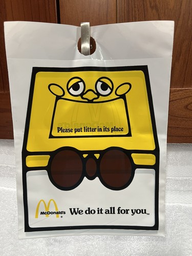 McDonald's Auto Müllsäcke NOS 1970ERer selten & unbenutzt einwandfreier Zustand Menge 2 - Bild 3 von 4