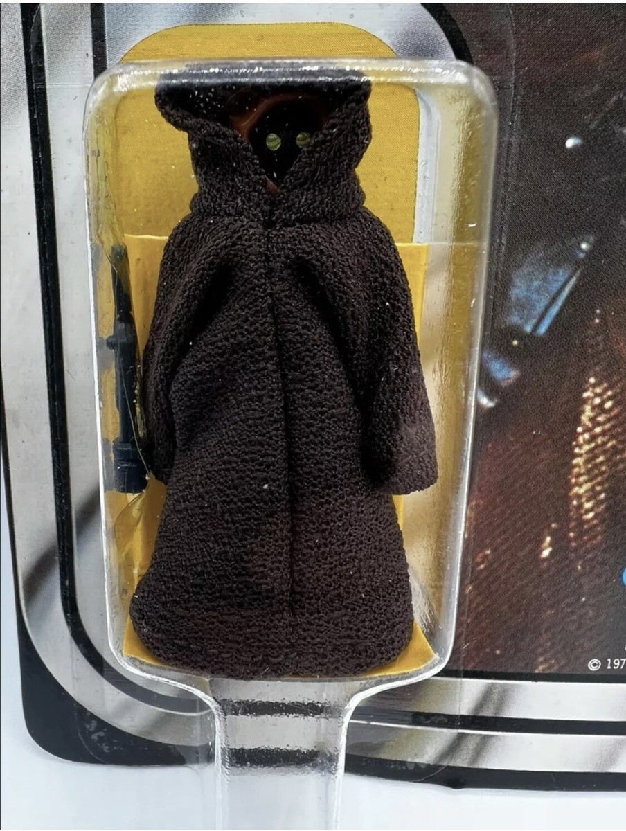 RARE Vintage 1977 Star Wars Jawa 12 Back-C W/ Square Bubble/Inner