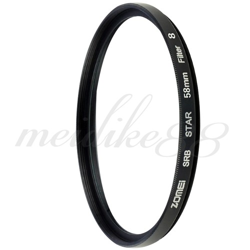 ZOMEI 58mm +4+6+8 Points Starburst Star-Effect Star Filter Sets for Canon Nikon - Picture 4 of 12