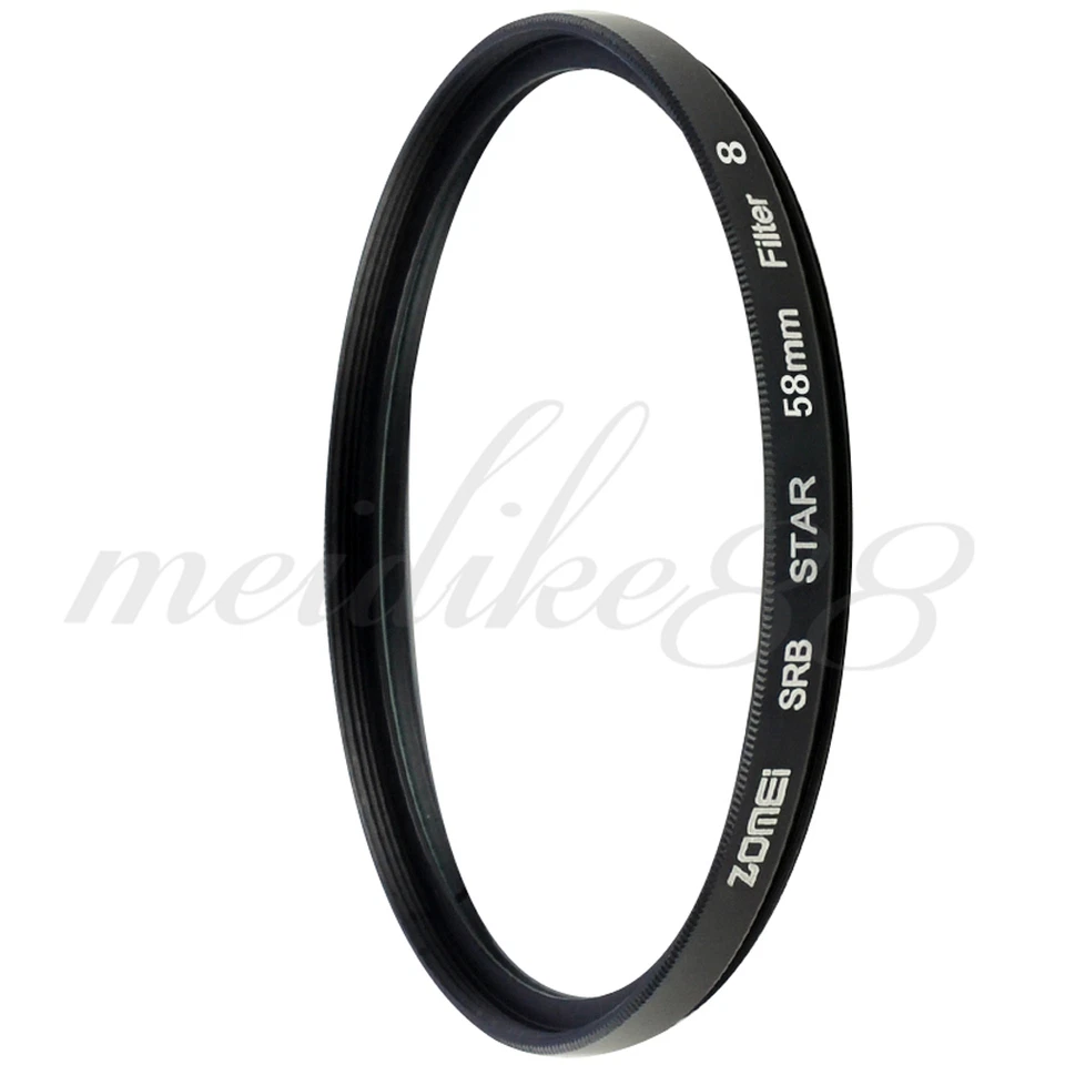ZOMEI 58mm +4+6+8 Points Starburst Star-Effect Star Filter Sets for Canon Nikon - Image 4 of 4