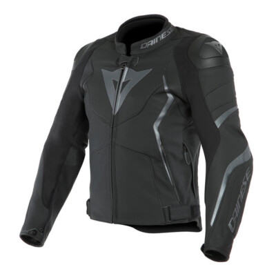 Dainese Avro 4 Black Gray Leather Motorcycle Jacket Size 62 | eBay
