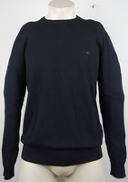 Armani Jeans Pullover Herren Strickpullover Black Nero Gr.L Neu Mit Etikett