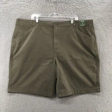 Mutual Weave The Walking Short Mens 48 Green Cotton Blend 10" Inseam Casual