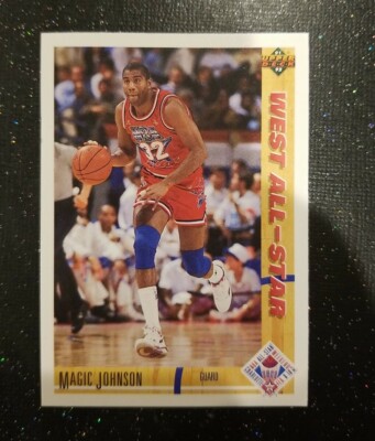 MAGIC JOHNSON - 1990-1991 Upper Deck West All Star #57. Fresh Pull Mint+  