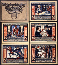 MÜNSTER 1921 "Anabaptist Rebellion" Complete Series + RARE Orig. Story Envelope