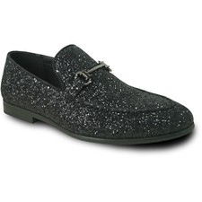 bravo Men Dress Shoe PROM-2 Loafer Modern Metallic Glitter for Wedding Prom