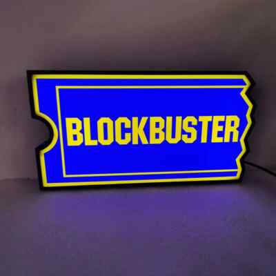 LED Lightbox Sign Movie Blockbuster Logo 3D Print Light Box Boys Gift Room Sign