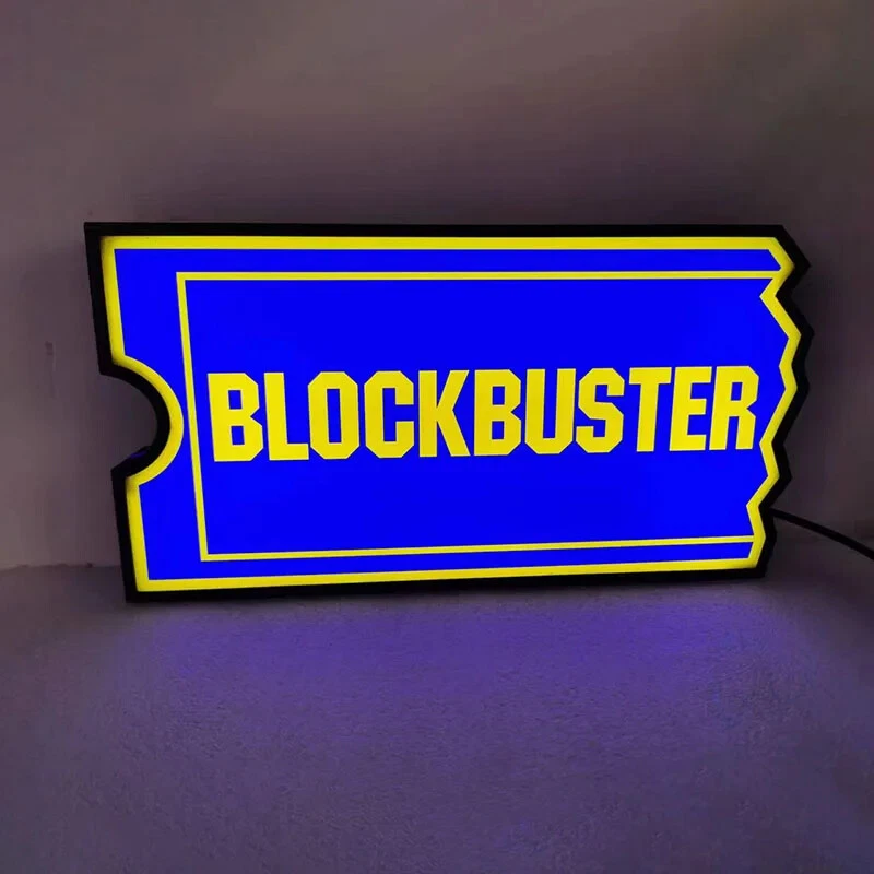 LED Lightbox Sign Movie Blockbuster Logo 3D Print Light Box Boys Gift Room Sign - Image 4 of 4