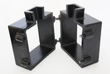 XL Deep Cast Iron 2-Piece Flask Mold Frame for Sand Casting Jewelry Making 4"x4"