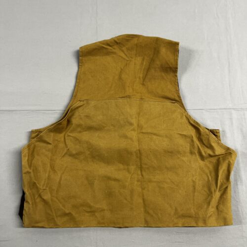 Vintage Red Head Hunting Vest Size L Brown Canvas Game Pouch - Picture 8 of 8