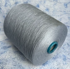 Linen lace yarn on cone, 100% Linen Gray 2600m/100g, per 100g