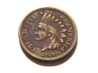 1860 *Copper Nickel* Indian Head Cent with VF details,  Nice CN Coin to collect