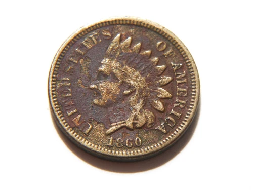 1860 *Copper Nickel* Indian Head Cent with VF details,  Nice CN Coin to collect