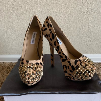 steve madden leopard high heels