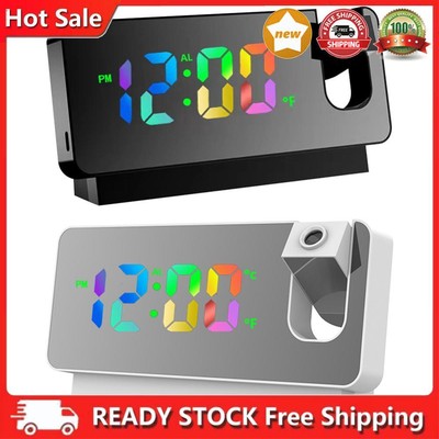 Digital Mute Clock Multifunctional Desktop Clocks LED Display for Bedroom Office
