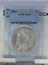 1880-S MORGAN SILVER DOLLAR - PCGS MS64 - #467