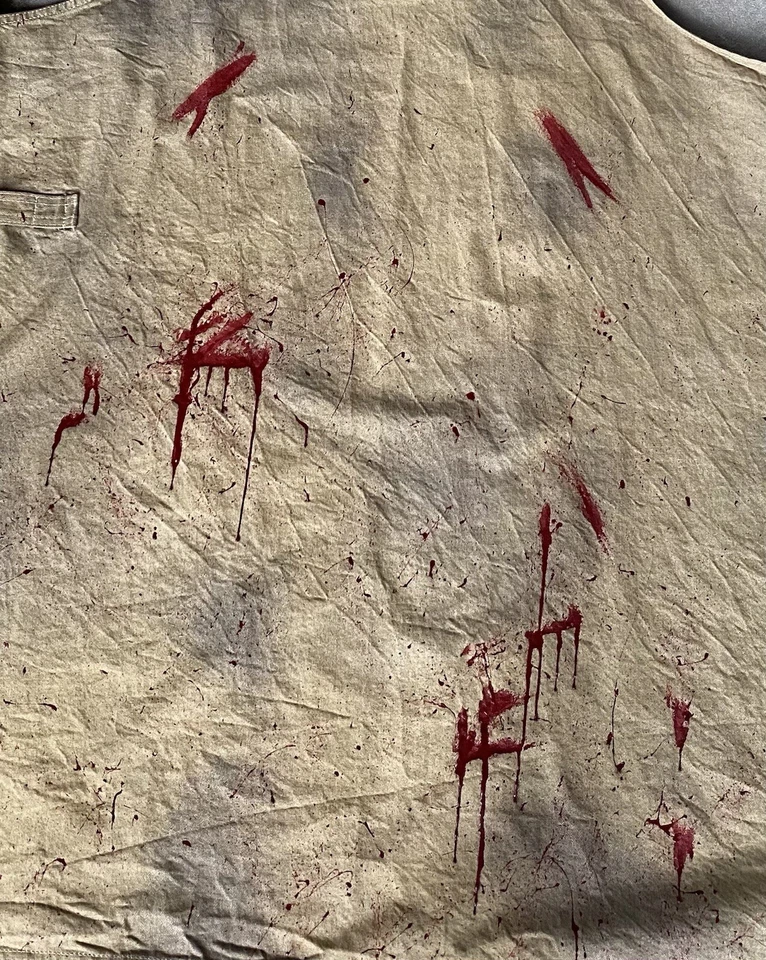 leatherface apron custom hand painted screen accurate  - Image 4 of 4