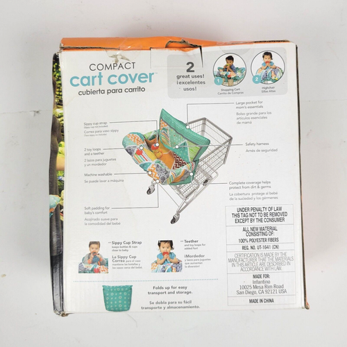 Infantino Compact Shopping Cart Cover 2 In 1 DAMAGED BOX - Picture 2 of 4