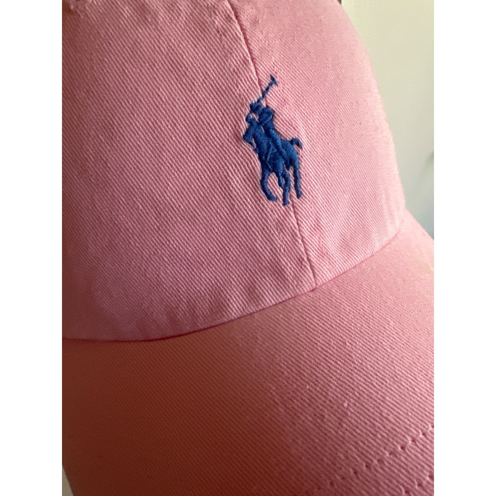 Cappello pony Polo Ralph Lauren rosa blu regolabile