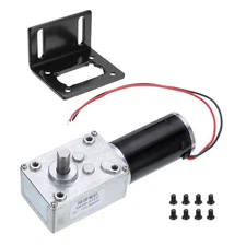 DC 12V High Torque Turbine Worm Geared Motor with 8mm Shaft 30RPM Geared Motor