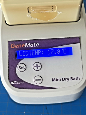 Benchmark Gene Mate BSH200-HL MyBlock HL Mini Dry bath W/Heated Lid & 2 Blocks