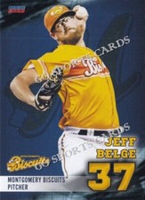 2023 Montgomery Biscuits Jeff Belge RC Rookie Card Tampa Bay Rays Minor League