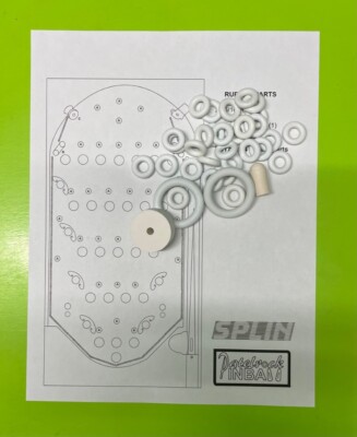『BINGO RING SILVER』 Splin Silver Flipper Pinball / Bingo Machine Rubber Ring Kit