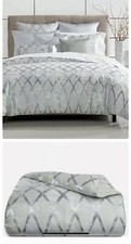 Hotel Collection Dimensional F/Queen Duvet Cover 2 Standard Shams , Blue