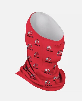 Utah Utes Adult Multi-Functional SPF 50 Repeat Logo Neck Gaiter