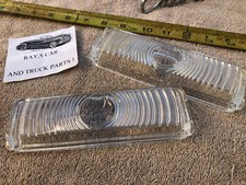 New Pair Replacement 1947 47 1948 48 Chevrolet Front Park Light Lens Covers 