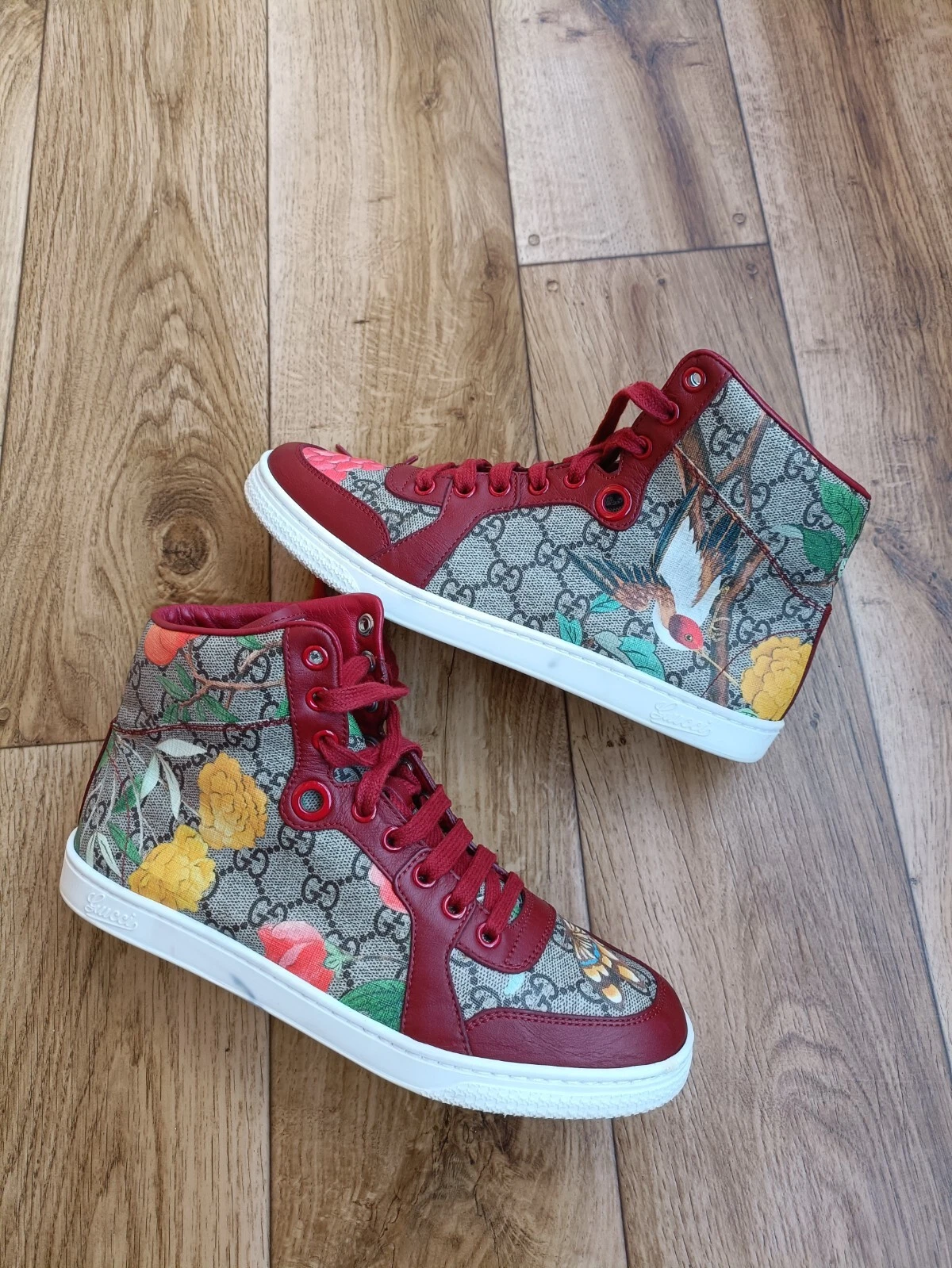 Baskets montantes GUCCI IMPRIMÉ FLORAL TIAN BIRD TAILLE 37 EU, 7 US, 5 UK