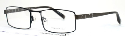 CHARMANT CH10752 BL Blue Mens Rectangle Full Rim Eyeglasses 52-18-140 B:31
