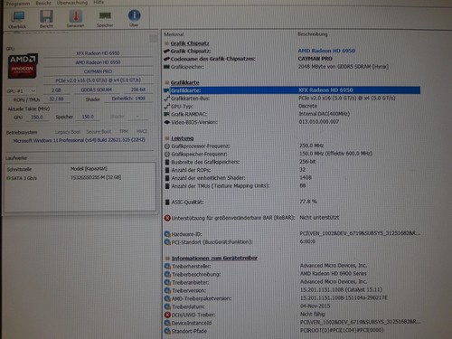XFX RADEON HD 6950 2 GB DDR5 PCI-E 2.0 x16 DVI HDMI 2x mini-DP #GK10391 - Foto 3 di 3