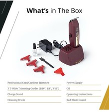 Wahl 8412 Professional 5 Star Retro T-Cut Cordless Trimmer For Parts