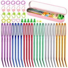 50 Pcs Yarn Needles, Darning Tapestry Needles Bent Kit, 24 multicolor
