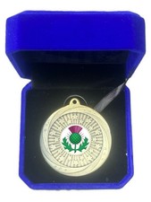 Scottish Thistle Award 60mm Medal (SMB8) In Box Engraved Free