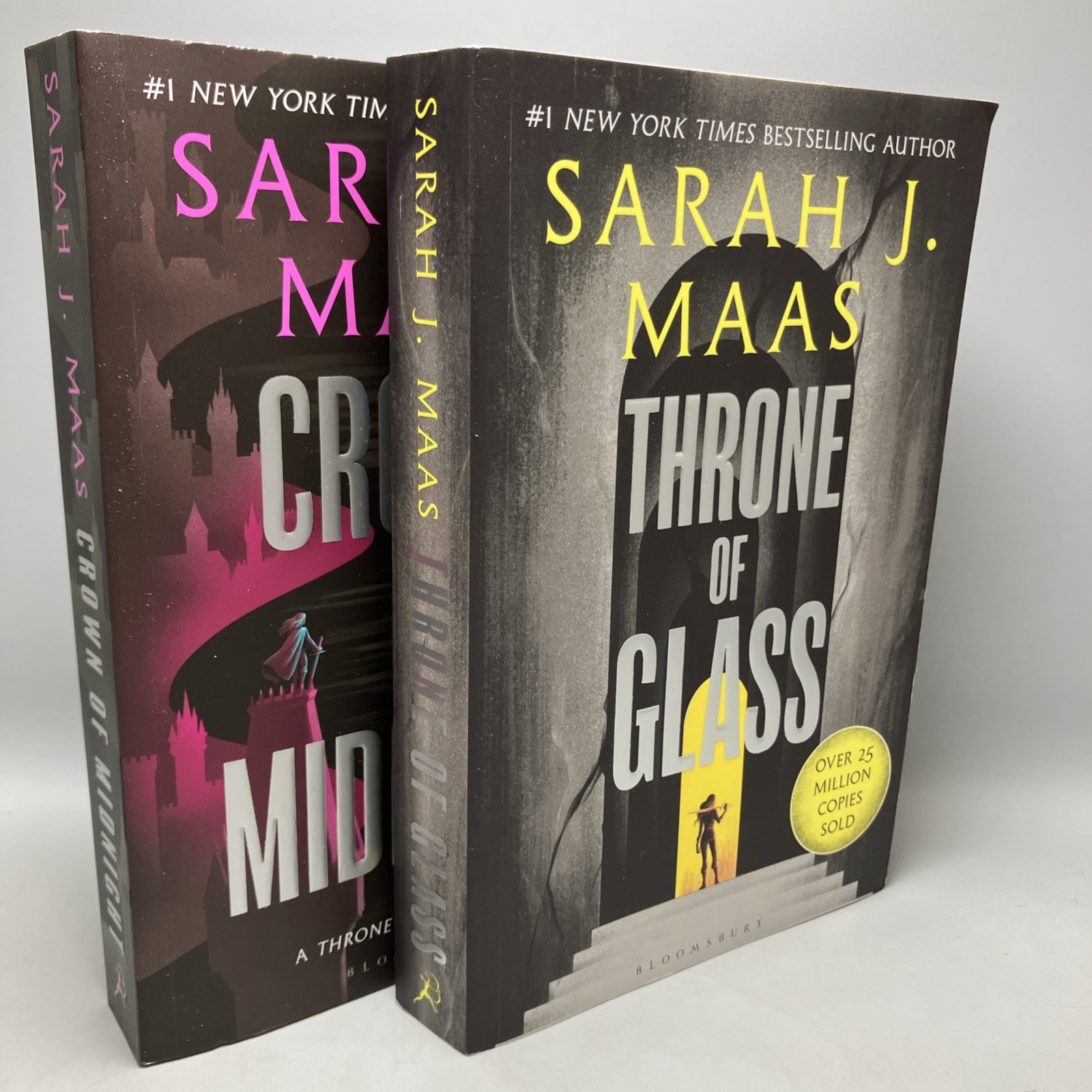 Sarah J. Maas Throne of Glass & Crown of Midnight 2 Paperback Books