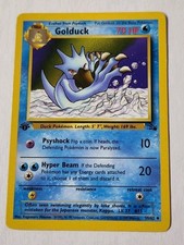 Pokemon Card - Golduck Fossil 35/62 Uncommon 1st Edition