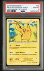 2014 POKEMON XY LEGO MOVIE EXCLUSIVE #42 PIKACHU-COSMOS HOLO PSA 8