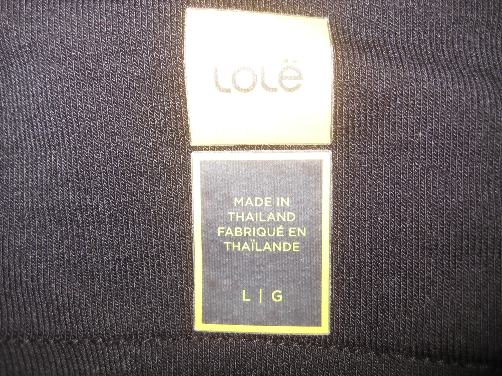 Lole Crescent Wool Blend Crop Top Mock Neck Long Sleeve Black Large