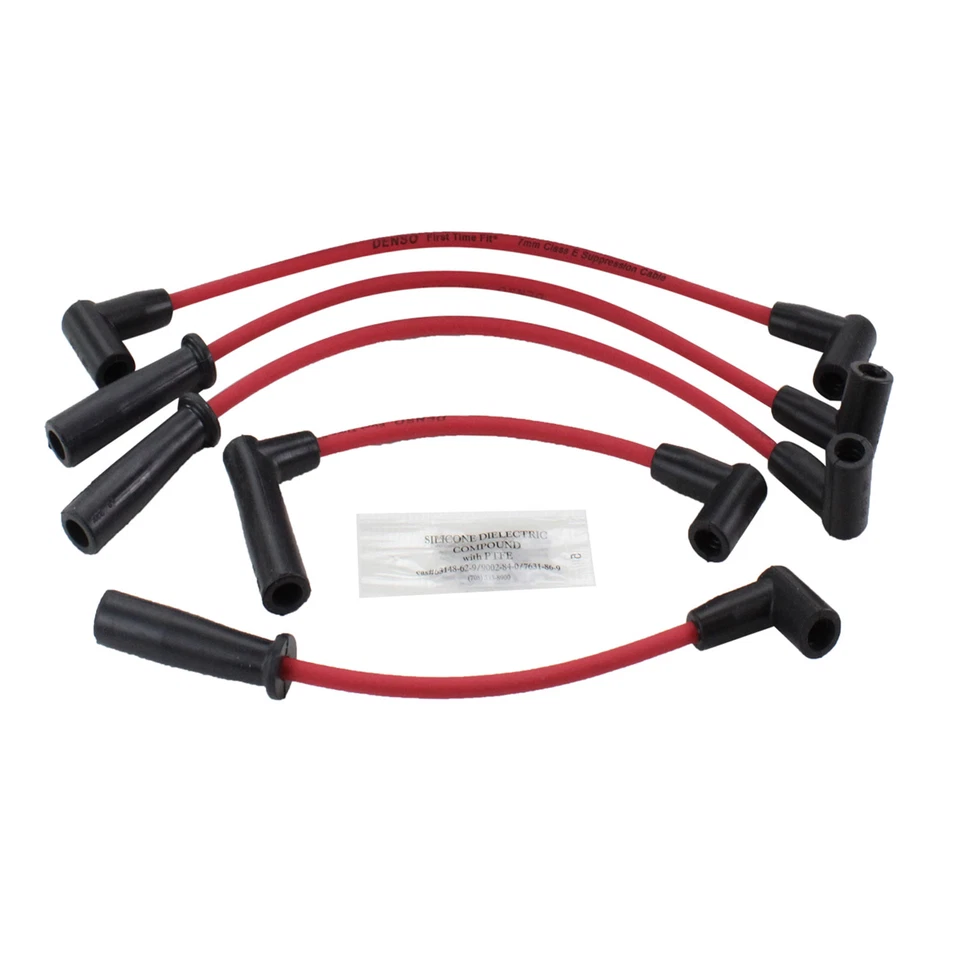 Juego de cables de bujía de encendido DENSO 6714070 aptos para Dodge Jeep 2,5 L Foto 2 de 4