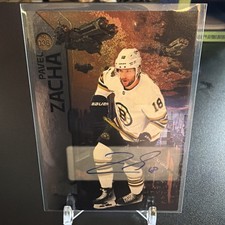 2023-24 Skybox Metal Universe - Pavel Zacha #036 Silver Autographs (AU)