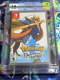 ENCASED 2019 SWITCH Pokemon SWORD Game 1st PRINT CGC Graded 10 Y-Fold A++ Seal