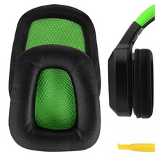 Geekria Protein Leather Ear Pads for Razer Chimaera Headphones Black / Green
