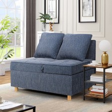 Sofa Bed 4-in-1 Convertible Sleeper Couch with 5 Adjustable Backrests  2 Pillow