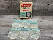 Vintage Coleman Silk-Lite Mantles No. 21 A W/Box