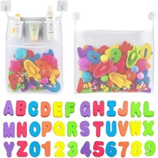 Kids Toddlers Babies Educational Letters Numbers Foam Bath Toys 36-pack