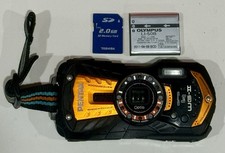 Pentax Optio WG-2 GPS 16.0 MP Digital Camera -Orange With Extras 