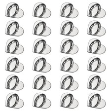24pcs Phone Ring Holder 0.8" Adhesive Heart Cell Phone Ring Finger Grip, Silver